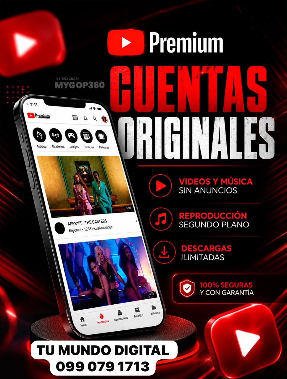 YouTube Premium - 1 Mes